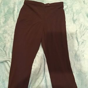 💚3/$25 East 5th secretly slender 14 petite women black dress slacks